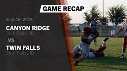 Recap: Canyon Ridge  vs. Twin Falls 2016