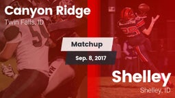 Matchup: Canyon Ridge High vs. Shelley  2017