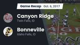 Recap: Canyon Ridge  vs. Bonneville  2017