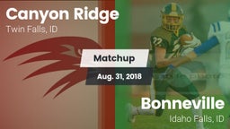 Matchup: Canyon Ridge High vs. Bonneville  2018
