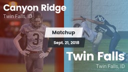 Matchup: Canyon Ridge High vs. Twin Falls 2018