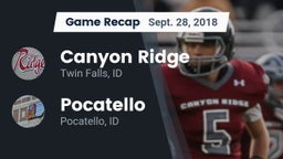 Recap: Canyon Ridge  vs. Pocatello  2018