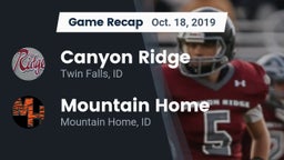 Recap: Canyon Ridge  vs. Mountain Home  2019