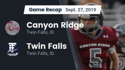 Recap: Canyon Ridge  vs. Twin Falls 2019