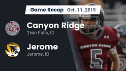 Recap: Canyon Ridge  vs. Jerome  2019