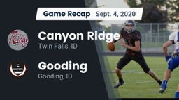 Recap: Canyon Ridge  vs. Gooding  2020