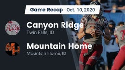 Recap: Canyon Ridge  vs. Mountain Home  2020