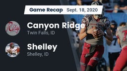 Recap: Canyon Ridge  vs. Shelley  2020