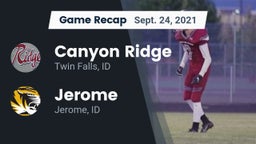 Recap: Canyon Ridge  vs. Jerome  2021