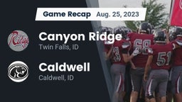 Recap: Canyon Ridge  vs. Caldwell  2023