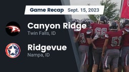 Recap: Canyon Ridge  vs. Ridgevue  2023