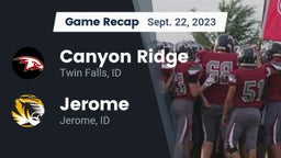 Recap: Canyon Ridge  vs. Jerome  2023