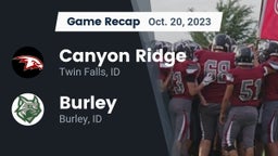 Recap: Canyon Ridge  vs. Burley  2023