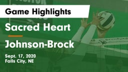 Sacred Heart  vs Johnson-Brock  Game Highlights - Sept. 17, 2020
