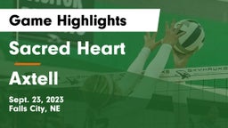 Sacred Heart  vs Axtell  Game Highlights - Sept. 23, 2023
