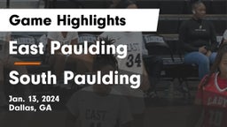 East Paulding  vs South Paulding  Game Highlights - Jan. 13, 2024