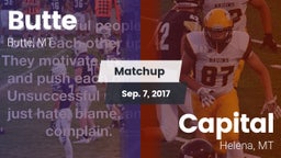 Matchup: Butte  vs. Capital  2017