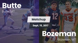 Matchup: Butte  vs. Bozeman  2017