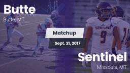 Matchup: Butte  vs. Sentinel  2017