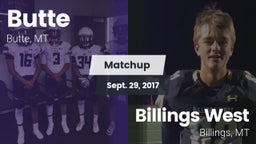 Matchup: Butte  vs. Billings West  2017