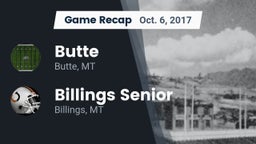 Recap: Butte  vs. Billings Senior  2017