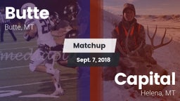 Matchup: Butte  vs. Capital  2018
