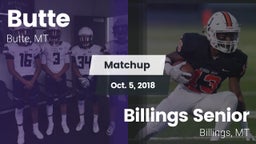 Matchup: Butte  vs. Billings Senior  2018