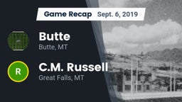 Recap: Butte  vs. C.M. Russell  2019