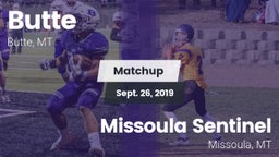 Matchup: Butte  vs. Missoula Sentinel  2019