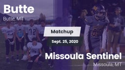 Matchup: Butte  vs. Missoula Sentinel  2020