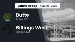 Recap: Butte  vs. Billings West  2023