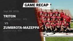 Recap: Triton  vs. Zumbrota-Mazeppa  2016