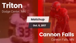 Matchup: Triton  vs. Cannon Falls  2017