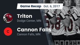 Recap: Triton  vs. Cannon Falls  2017