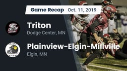 Recap: Triton  vs. Plainview-Elgin-Millville  2019