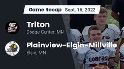 Recap: Triton  vs. Plainview-Elgin-Millville  2022