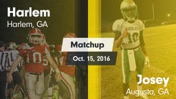 Matchup: Harlem  vs. Josey  2016