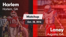 Matchup: Harlem  vs. Laney  2016