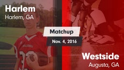 Matchup: Harlem  vs. Westside  2016
