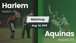 Matchup: Harlem  vs. Aquinas  2018