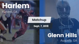 Matchup: Harlem  vs. Glenn Hills  2018