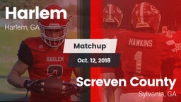 Matchup: Harlem  vs. Screven County  2018