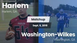 Matchup: Harlem  vs. Washington-Wilkes  2019