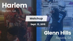Matchup: Harlem  vs. Glenn Hills  2019