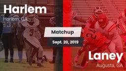 Matchup: Harlem  vs. Laney  2019