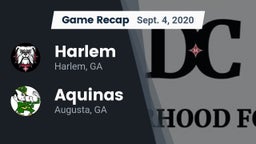 Recap: Harlem  vs. Aquinas  2020