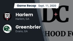 Recap: Harlem  vs. Greenbrier  2020