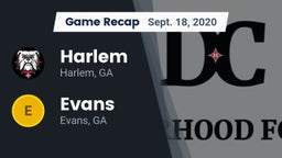 Recap: Harlem  vs. Evans  2020