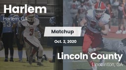 Matchup: Harlem  vs. Lincoln County  2020