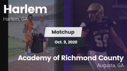 Matchup: Harlem  vs. Academy of Richmond County  2020